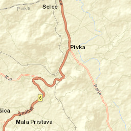 Pivka Street Map
