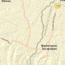 Lukavec Street Map