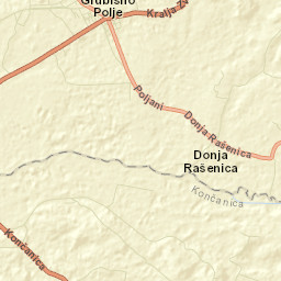 Grubišno Polje Street Map