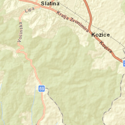 Grad Slatina Street Map