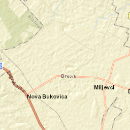 Nova Bukovica Street Map