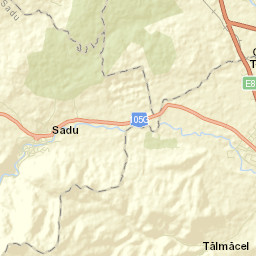 Comuna Sadu Street Map