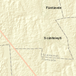 Fântânele Street Map