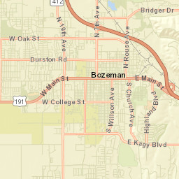 Bozeman Street Map