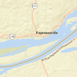 Papineauville Street Map