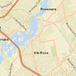 Rosemère Street Map