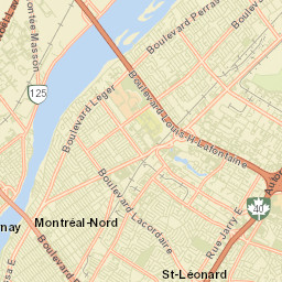 Saint-Léonard Street Map