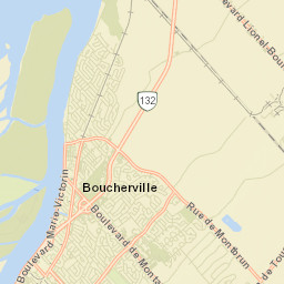 Boucherville Street Map