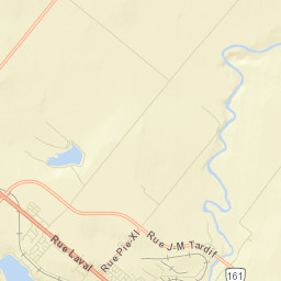 Lac-Mégantic Street Map