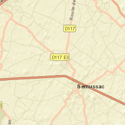 Semussac Street Map