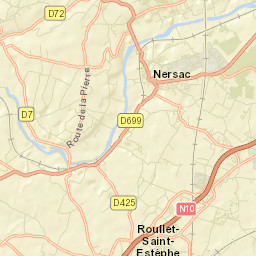 Nersac Street Map