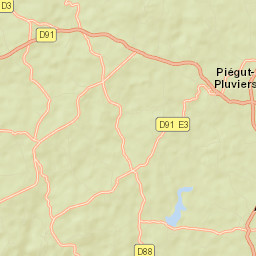 Piégut-Pluviers Street Map