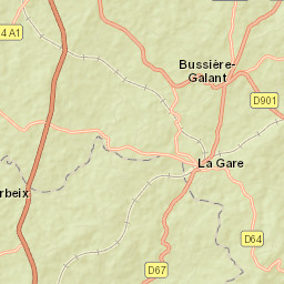 Bussière-Galant Street Map