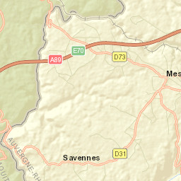 Messeix Street Map