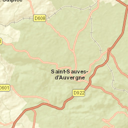 Saint-Sauves-d'Auvergne Street Map