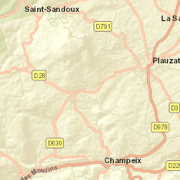 Plauzat Street Map