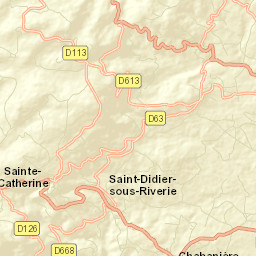 Saint-Didier-sous-Riverie Street Map