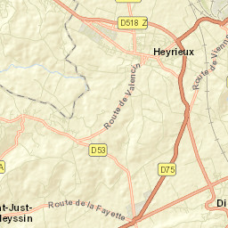 Heyrieux Street Map