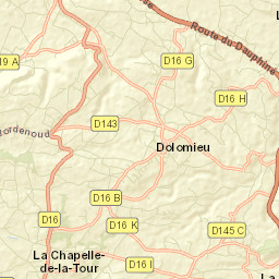 La Chapelle-de-la-Tour Street Map