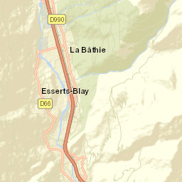 La Bâthie Street Map