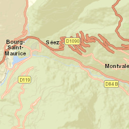 Bourg-Saint-Maurice Street Map