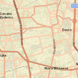 Provincia di Monza e della Brianza Street Map