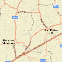 San Pietro in Gu Street Map