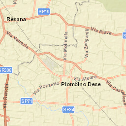 Piombino Dese Street Map