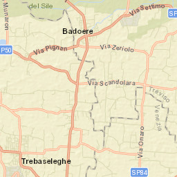 Trebaseleghe Street Map