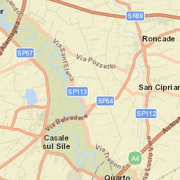 Roncade Street Map