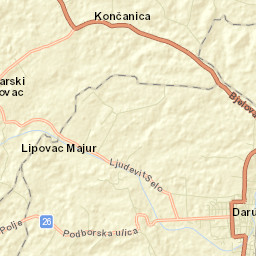 Daruvar Street Map