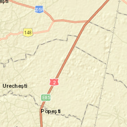 Comuna Urecheşti Street Map