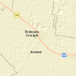 Comuna Slobozia-Ciorăşti Street Map