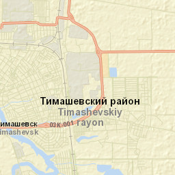 Timashëvsk Street Map