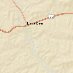 Lame Deer Street Map