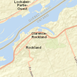 Clarence-Rockland Street Map