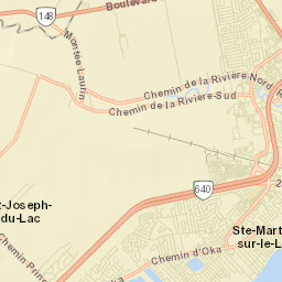 Sainte-Marthe-sur-le-Lac Street Map