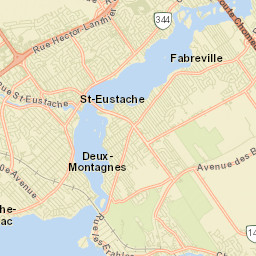 Deux-Montagnes Street Map