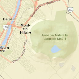 Mont-Saint-Hilaire Street Map