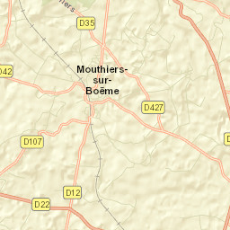 Mouthiers-sur-Boëme Street Map