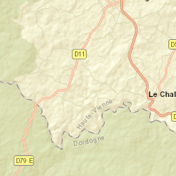 Ladignac-le-Long Street Map