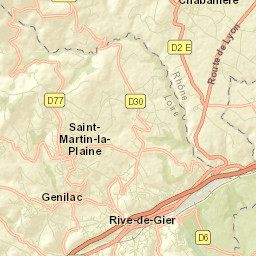 Saint-Martin-la-Plaine Street Map