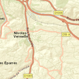 Nivolas-Vermelle Street Map
