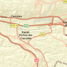 La Tour-du-Pin Street Map