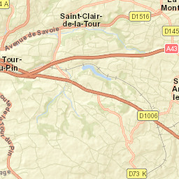 La Bâtie-Montgascon Street Map