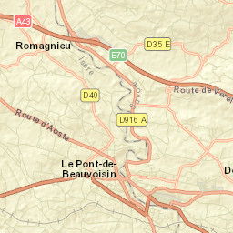 Romagnieu Street Map
