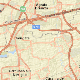 Agrate Brianza Street Map