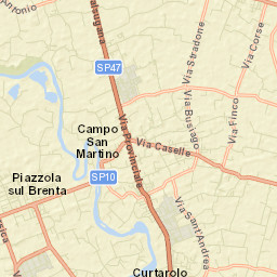 Curtarolo Street Map