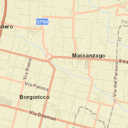 Massanzago-Ca' Baglioni-San Dono Street Map