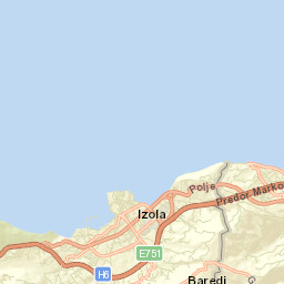 Izola Street Map